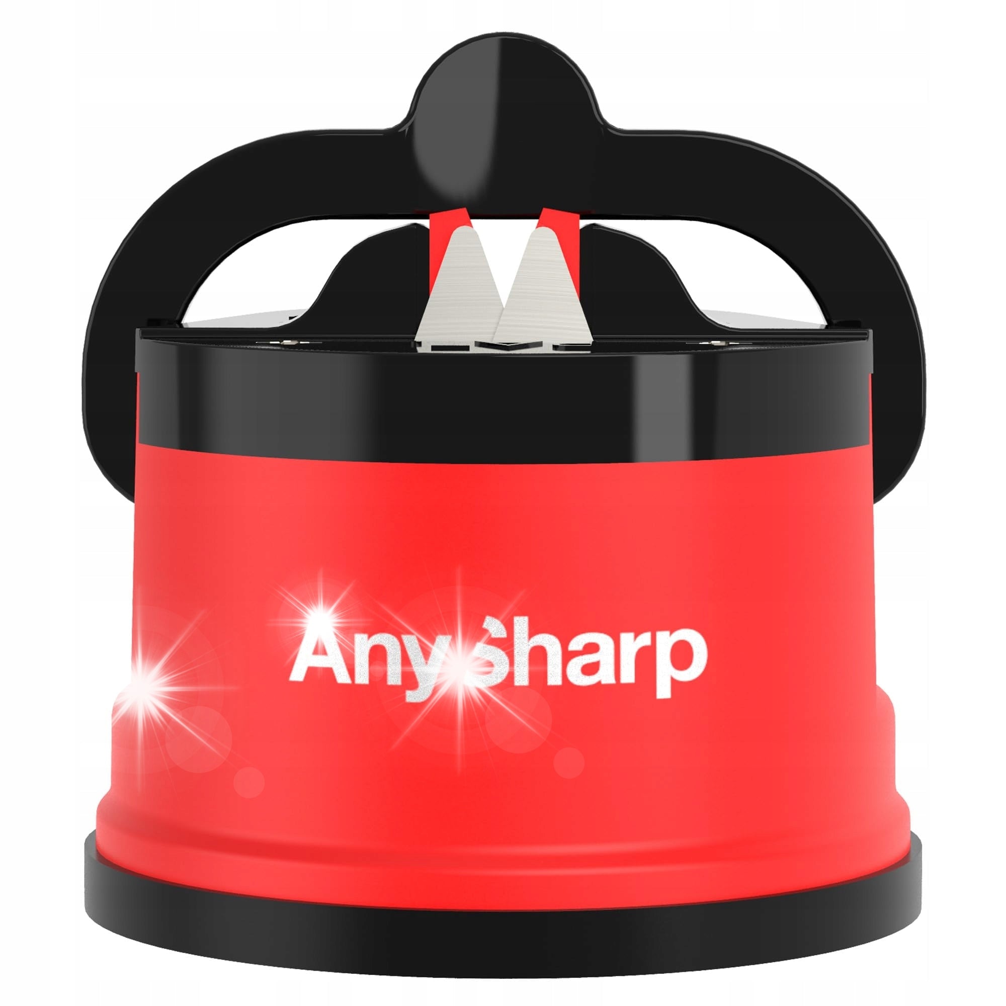 ANYSHARP SHARP KNIFE PROFESSIONAL DESIRABLE WITH SUCTION CUP RED CLASSIC