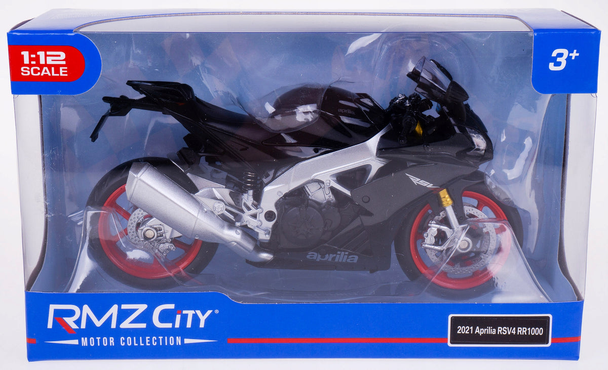 APRILIA RSV4 RR1000 2021 MODEL PLASTIC/METAL RMZ MOTOR 1:12 BLACK EAN (GTIN) 5906952823412