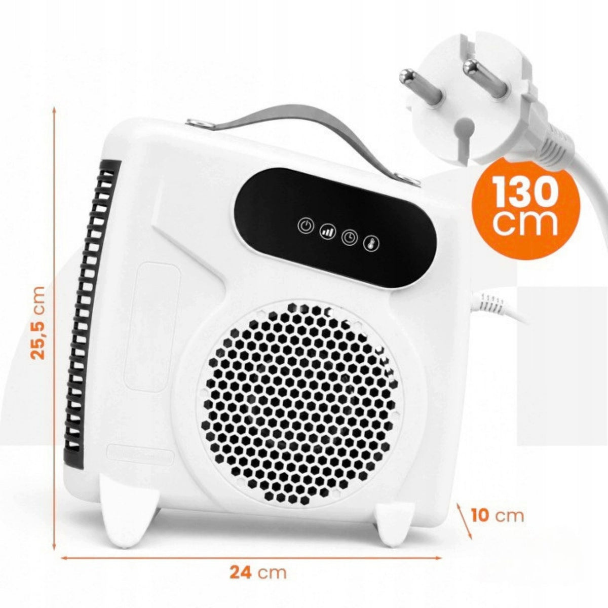 APRON HEATER FAN ELECTRIC REMOTE CONTROL LCD THERMOSTAT POWER 2000W Manufacturer code thermopow1