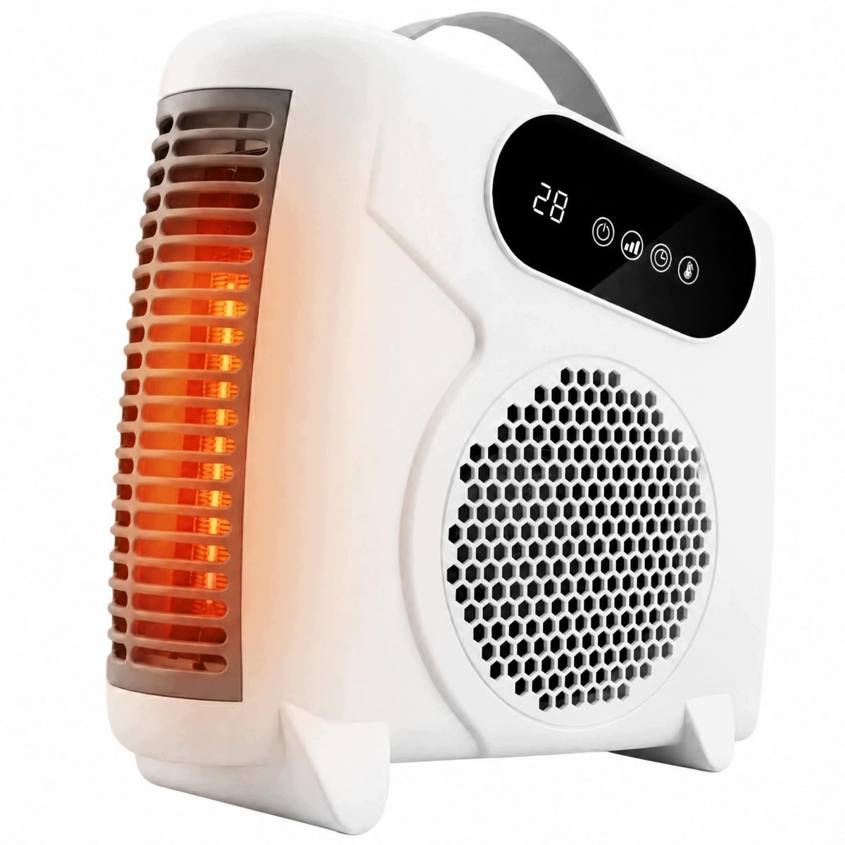 APRON HEATER FAN ELECTRIC REMOTE CONTROL LCD THERMOSTAT POWER 2000W Packaging status original