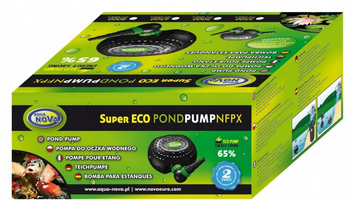 AQUA NOVA NFPX-12000 for pond Manufacturer code POMPA SUPERECO FONTANNOWA OCZKO WODNE