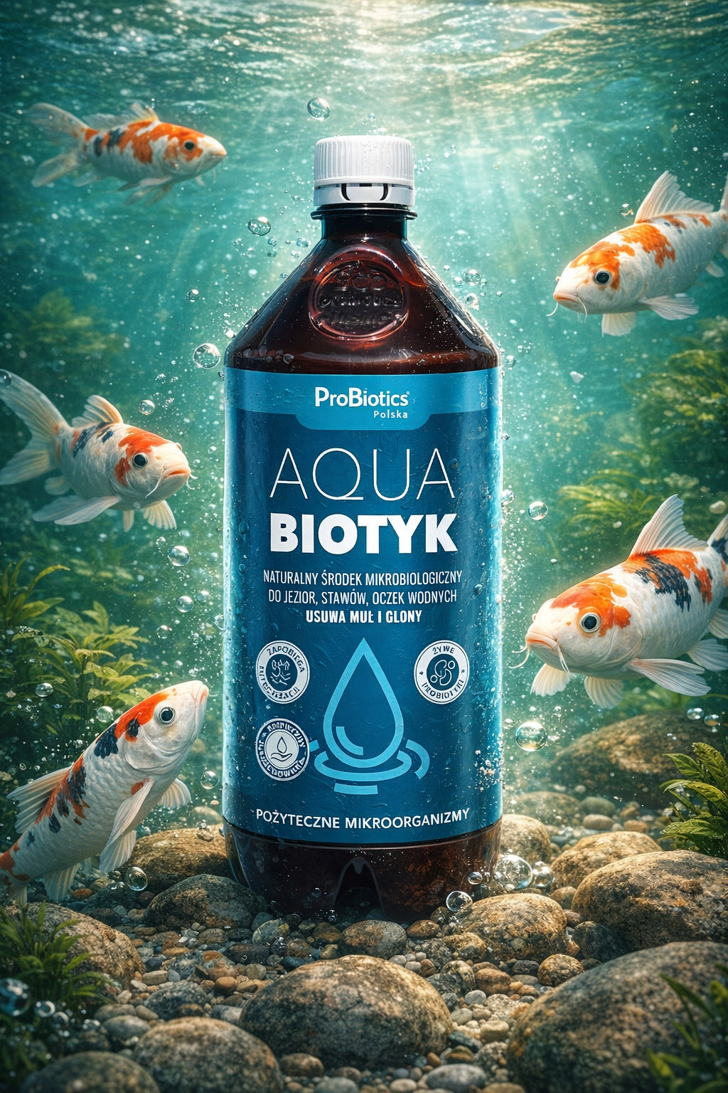 AQUABIOTIC 1L WATER PROBIOTIC PURIFIES AND CLARIFIES WATER REMOVES ALGAE Manufacturer code Aquabiotyk g2