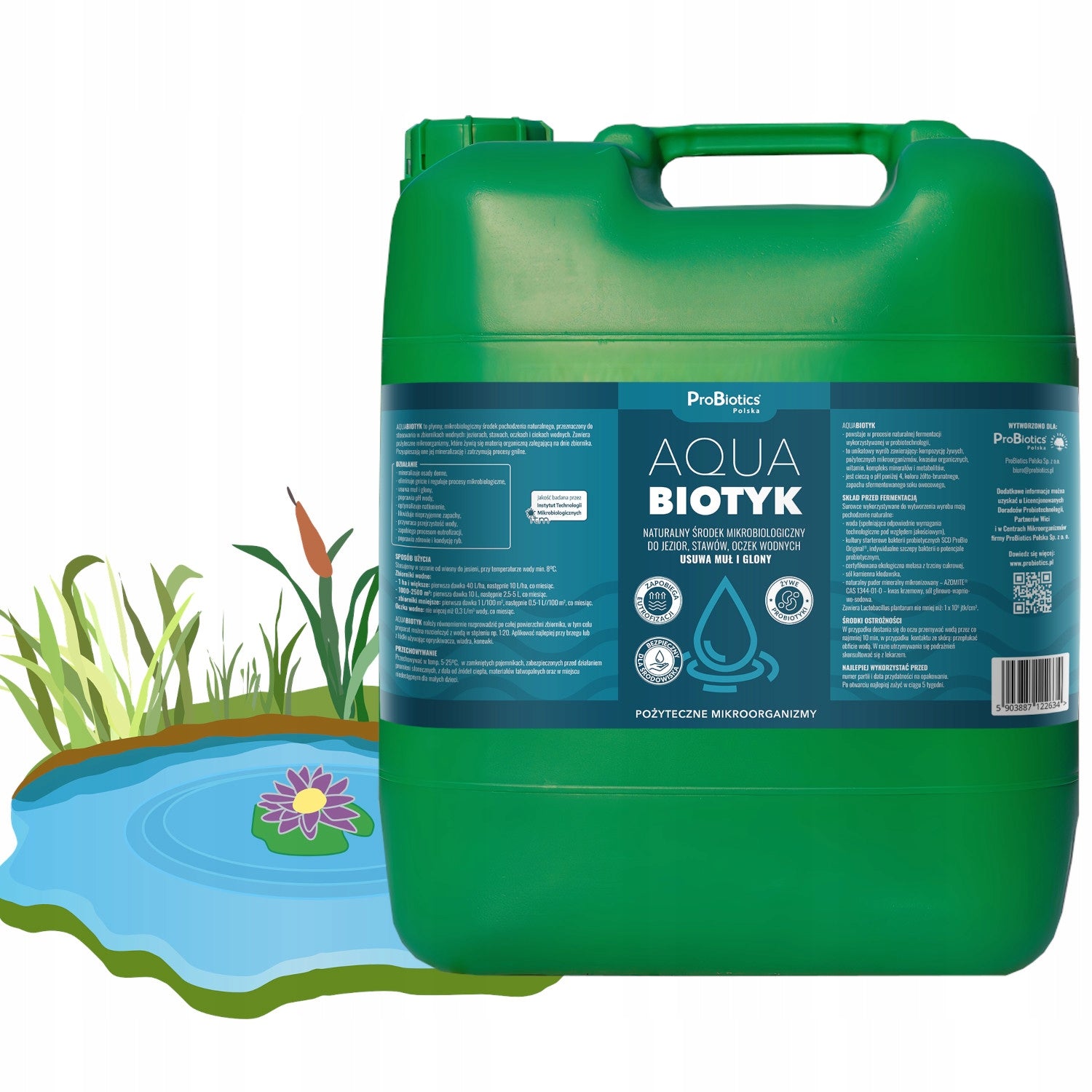 AQUABIOTYK 20L NATURAL MICROBIOLOGICAL AGENT CLEANING EYE JOINTS