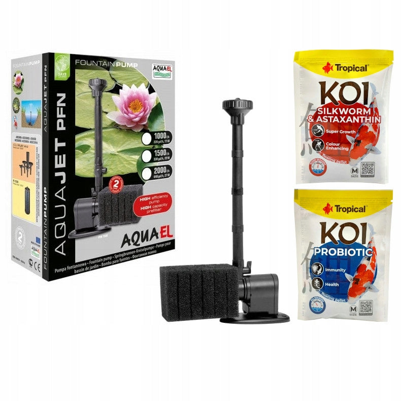 AQUAEL FOUNTAIN PUMP PFN-1500 CASCADE Product weight with unit packaging 1.2 kg