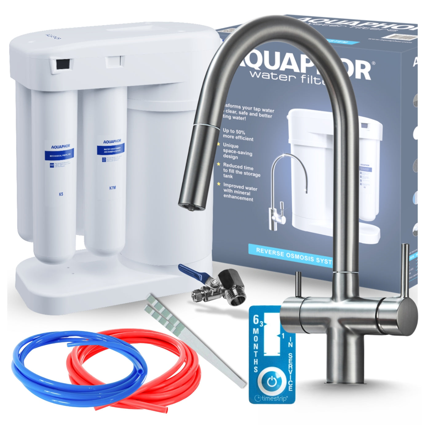 AQUAPHOR 3 WAY WATER FILTER UNIT FOR SINK FILTER