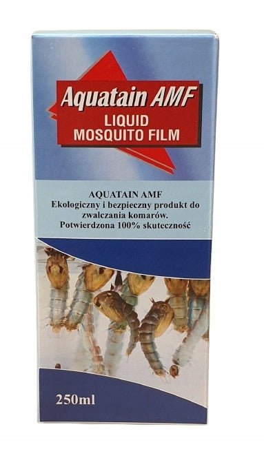 AQUATAIN 250ml per 250m2 mosquitoes larvae pond pour on the water surface Packaging status original