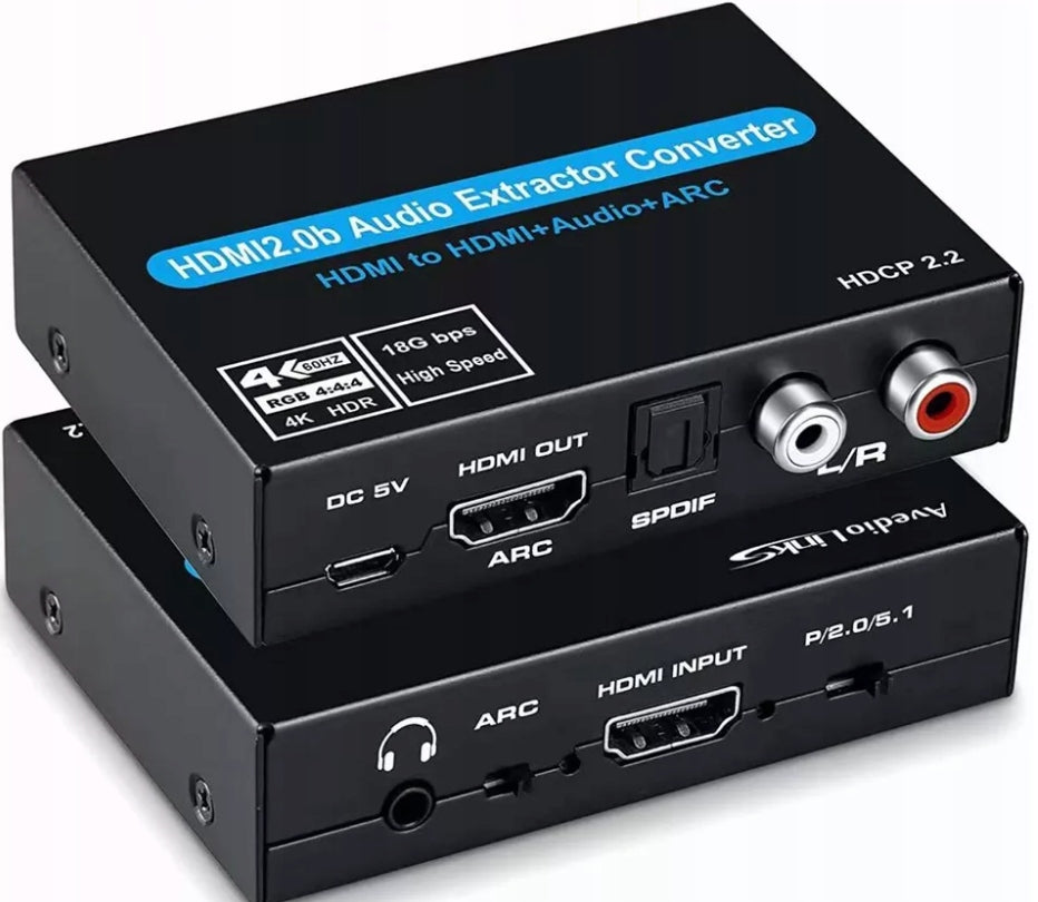 ARC HDMI 4K HDR HDCP2.2 Toslink Sound Extractor
