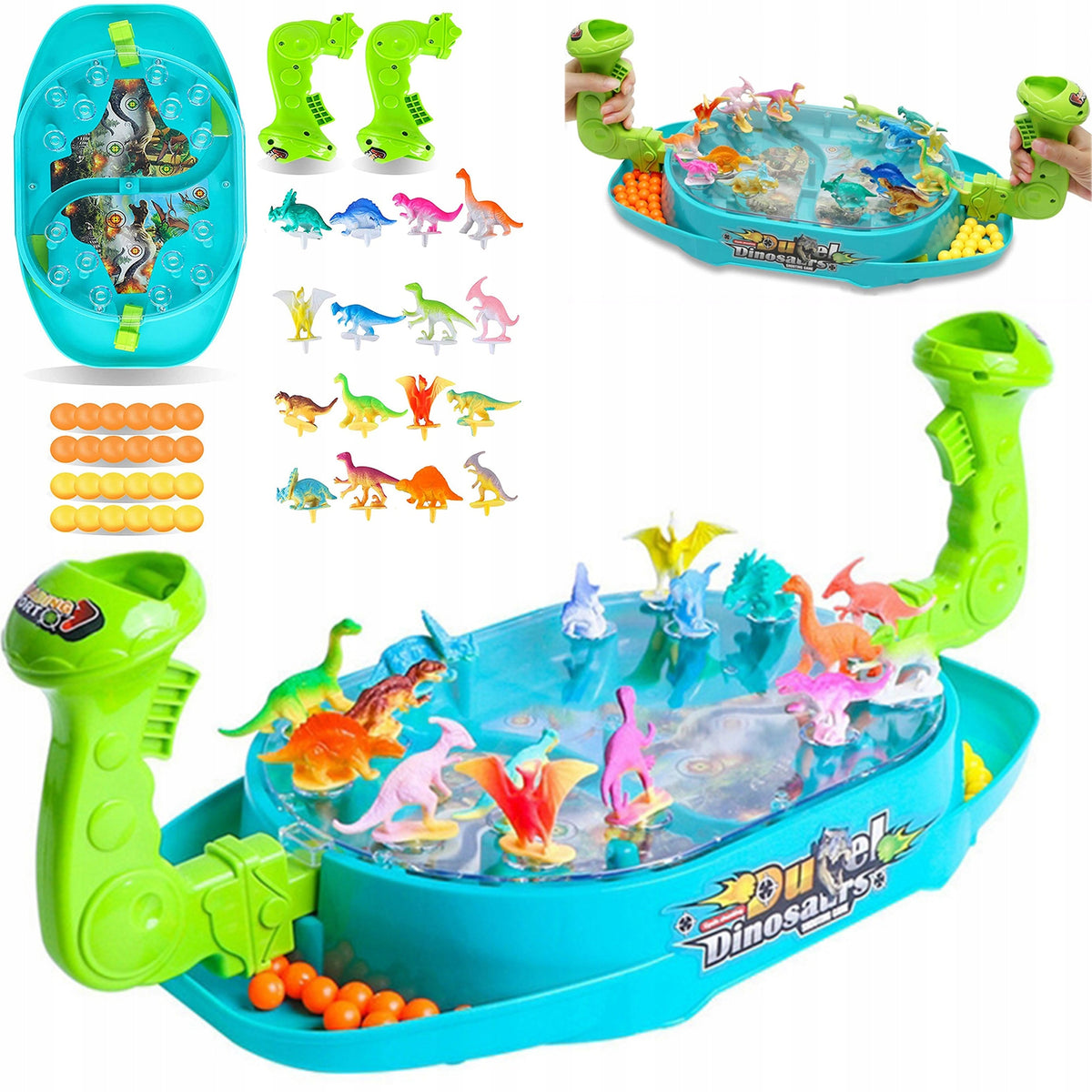 ARCADE GAME DINOSAUR BATTLE FOOTBALLOSAUR SHOOTING TARGET SHOOTER