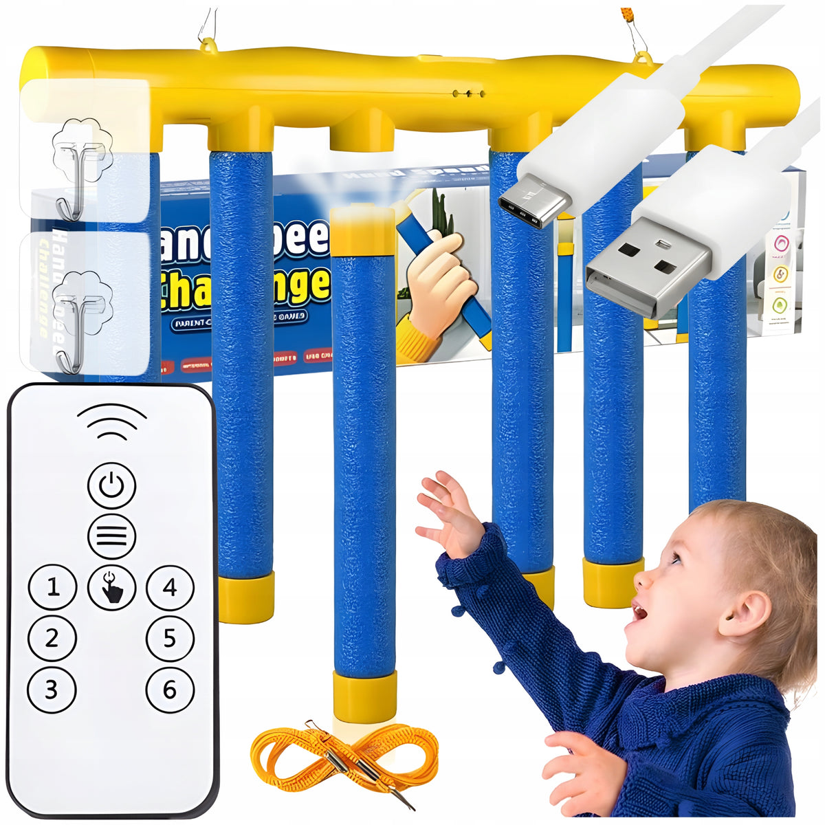 ARCADE GAME FALLING STICKS CATCHING STICKS WITH REMOTE CONTROL REFLEXES