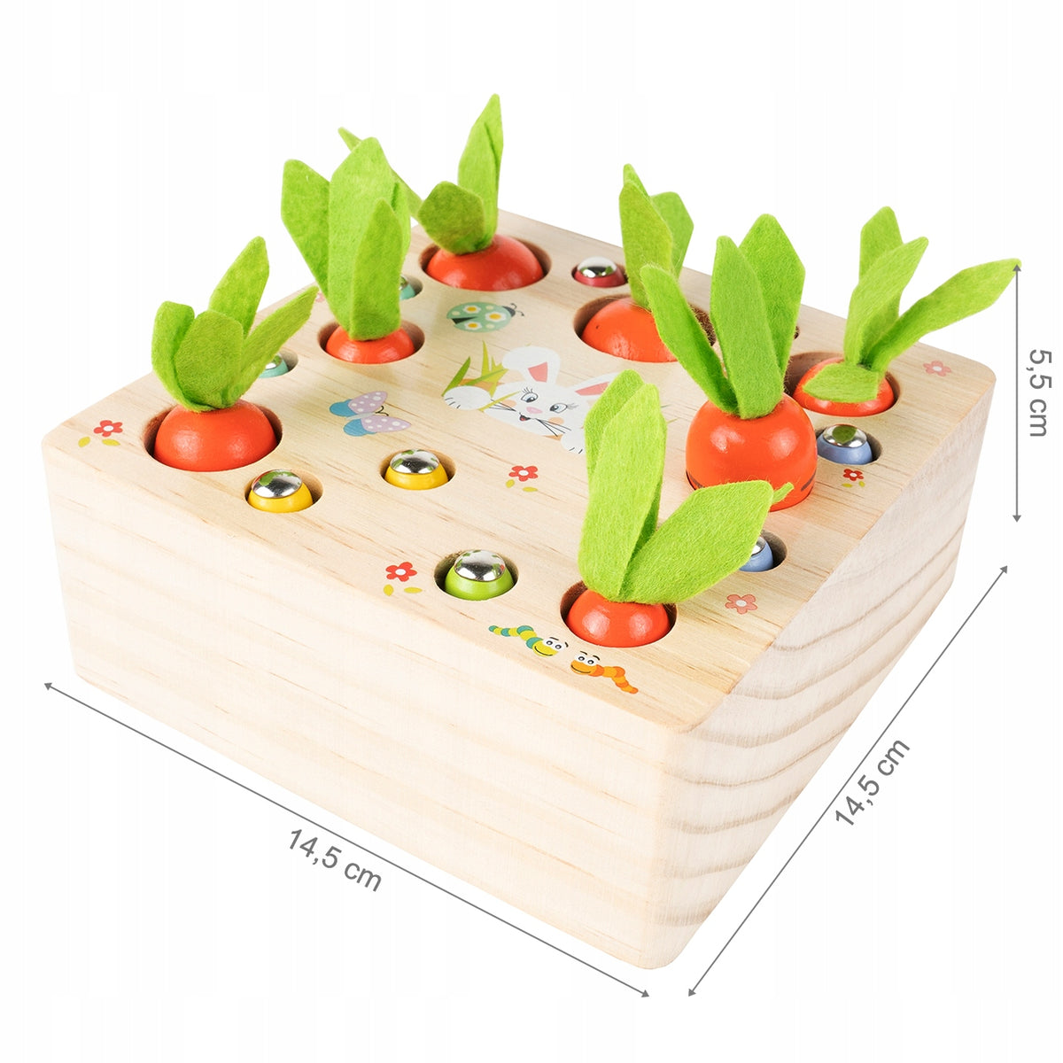 ARCADE GAME FOR CHILDREN CHILD WOODEN MATCH CARROT AGE 3+ Packaging status original