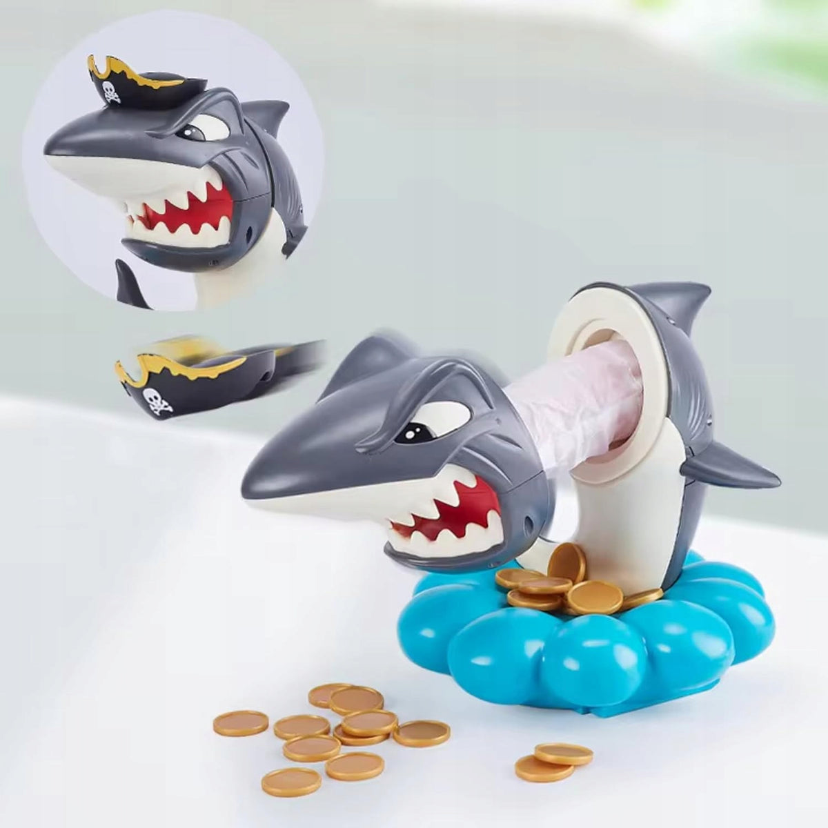 ARCADE GAME FOR CHILDREN ON REFLEXES ANGRY SHARK EDUCATIONAL PIRATE Manufacturer code Gra dla dzieci