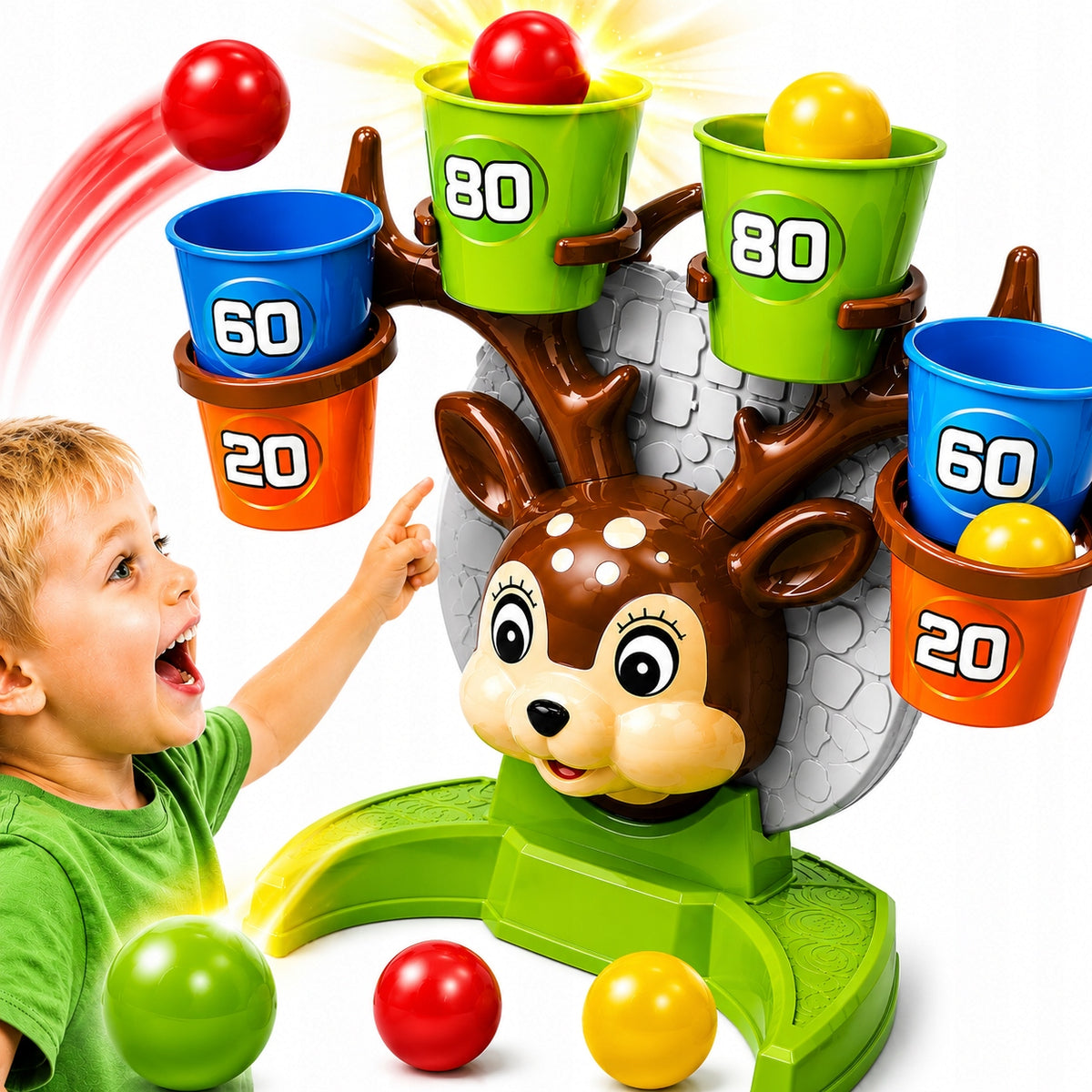 ARCADE GAME FOR CHILDREN THROWING TO THE TARGET AS A GIFT FOR A 4 5 6 7 YEAR OLD Manufacturer code ZABAWKA PREZENT DLA DZIECKA GRA ZRĘCZNOŚCIOWA