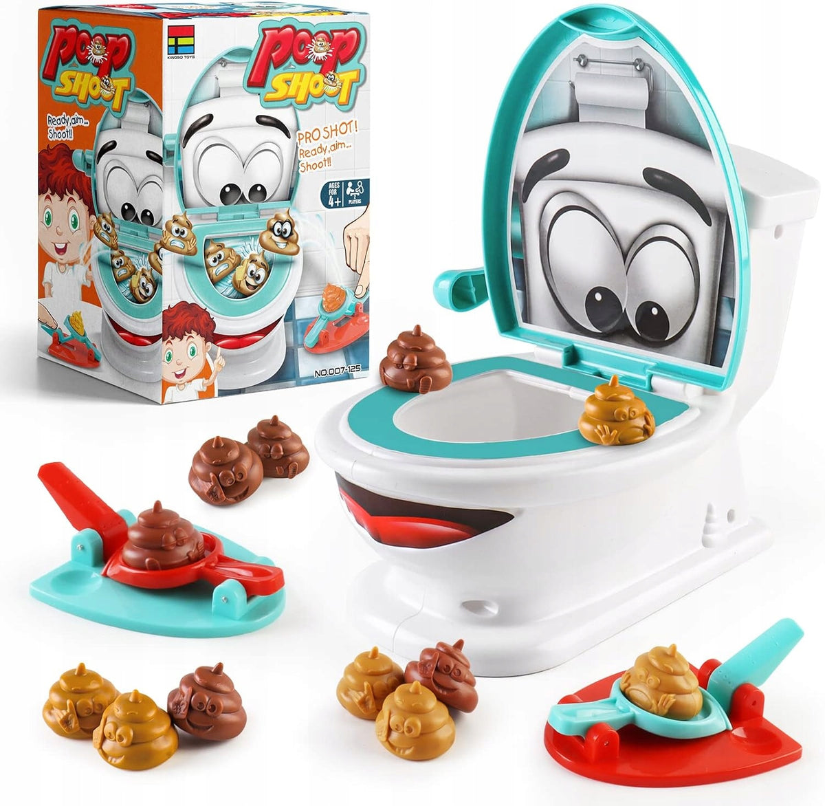 ARCADE GAME POOP FOR TOILET FOR CHILDREN HIT THE TARGET POOP SHOOT