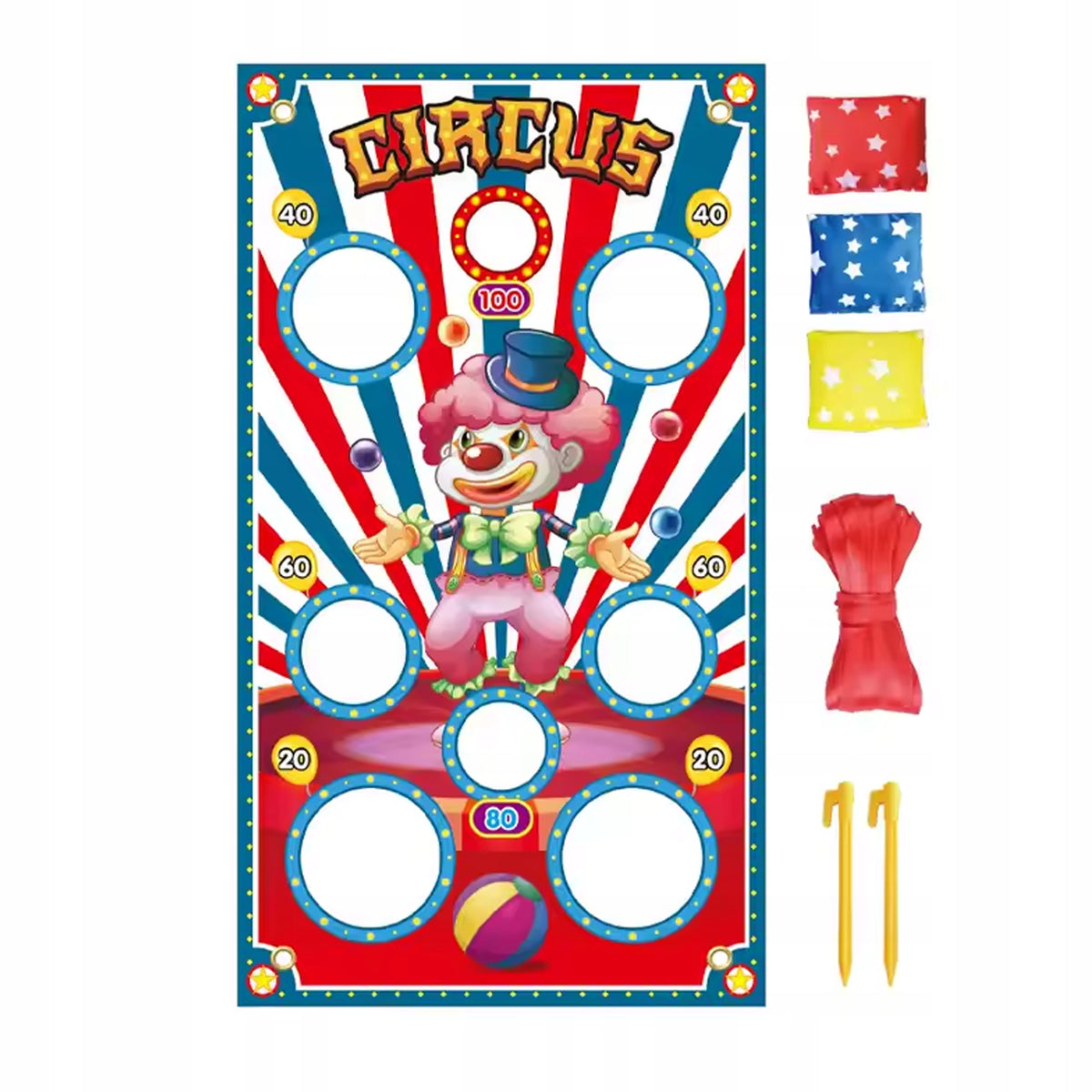 ARCADE GAME THROW TO TARGET WITH BAGS THROWING FITNESS DARTS Manufacturer code Gry rodzinne