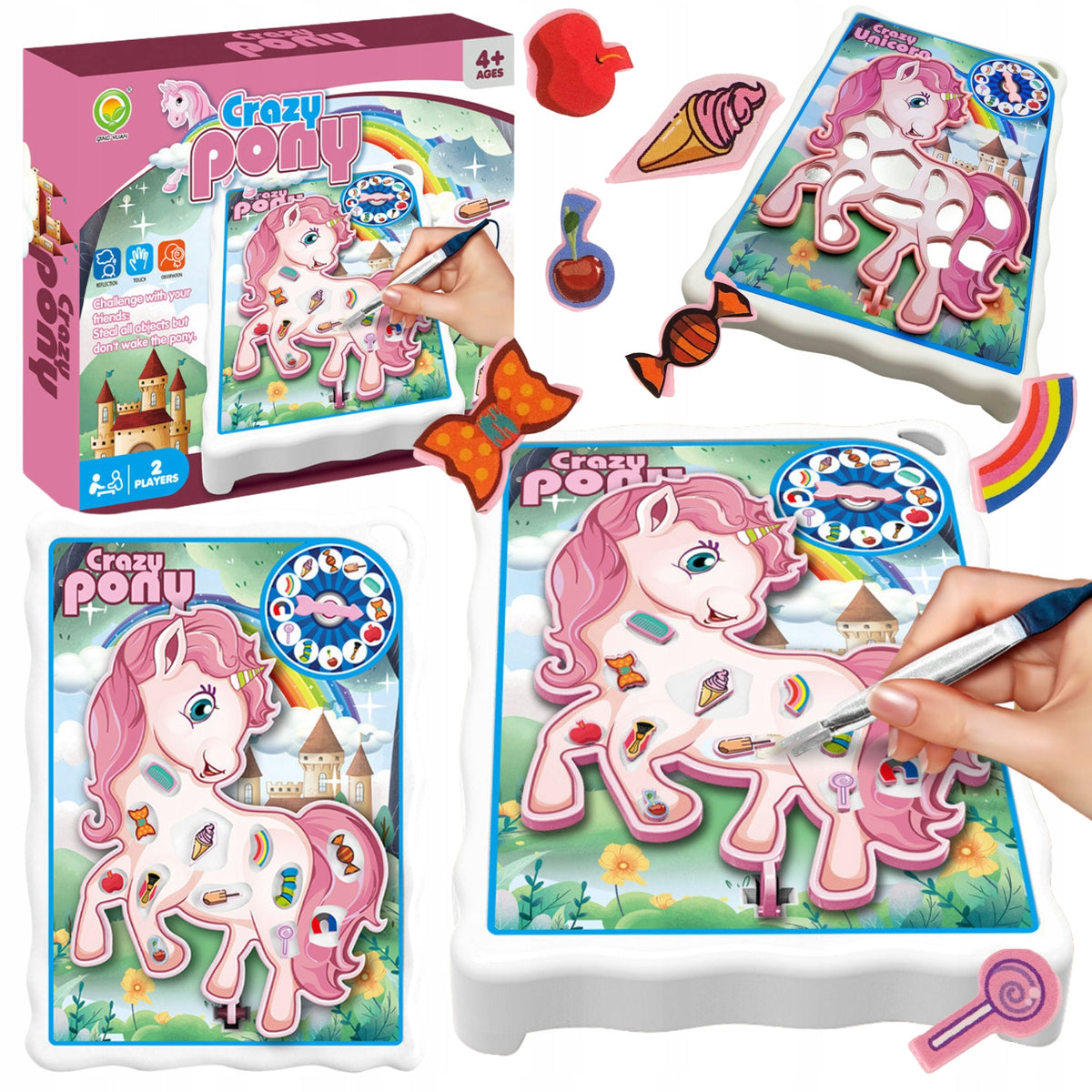 ARCADE GAME UNICORN OPERATION GAME ELECTRONIC PONY FOR CHILD Packaging status original