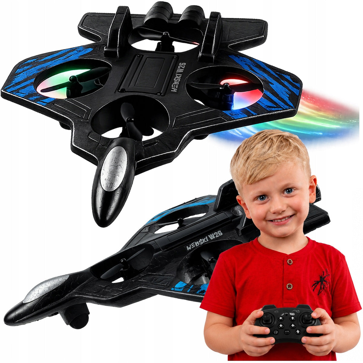 ARCADE TOY DRONE REMOTE CONTROLLED SHADOW JET + GAMEPAD CONTROL