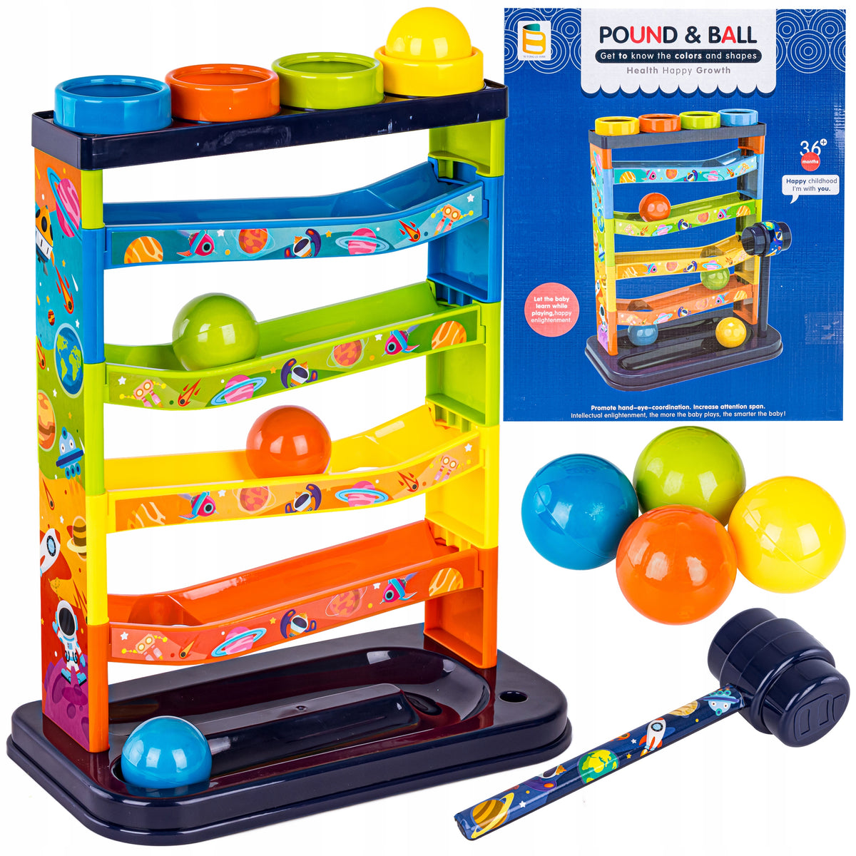 ARCADE TOY Game for Children Hammer Beater HAMMERING BALL Slide