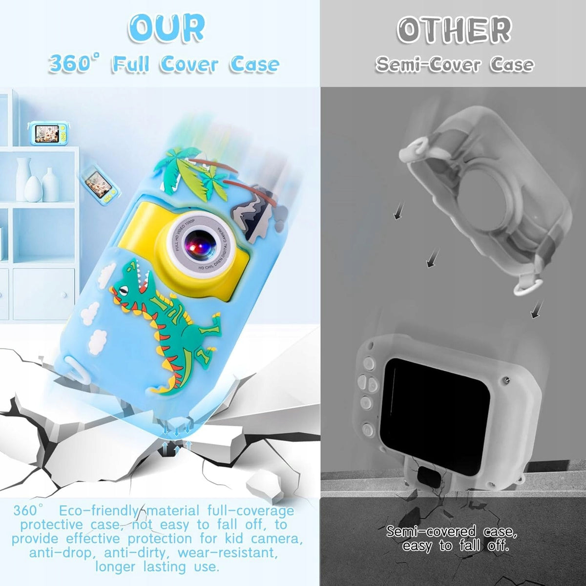 ARNSSIEN Children's Camera 180° Rotating Lens, 2,4 Inch Screen EAN (GTIN) 768443013970