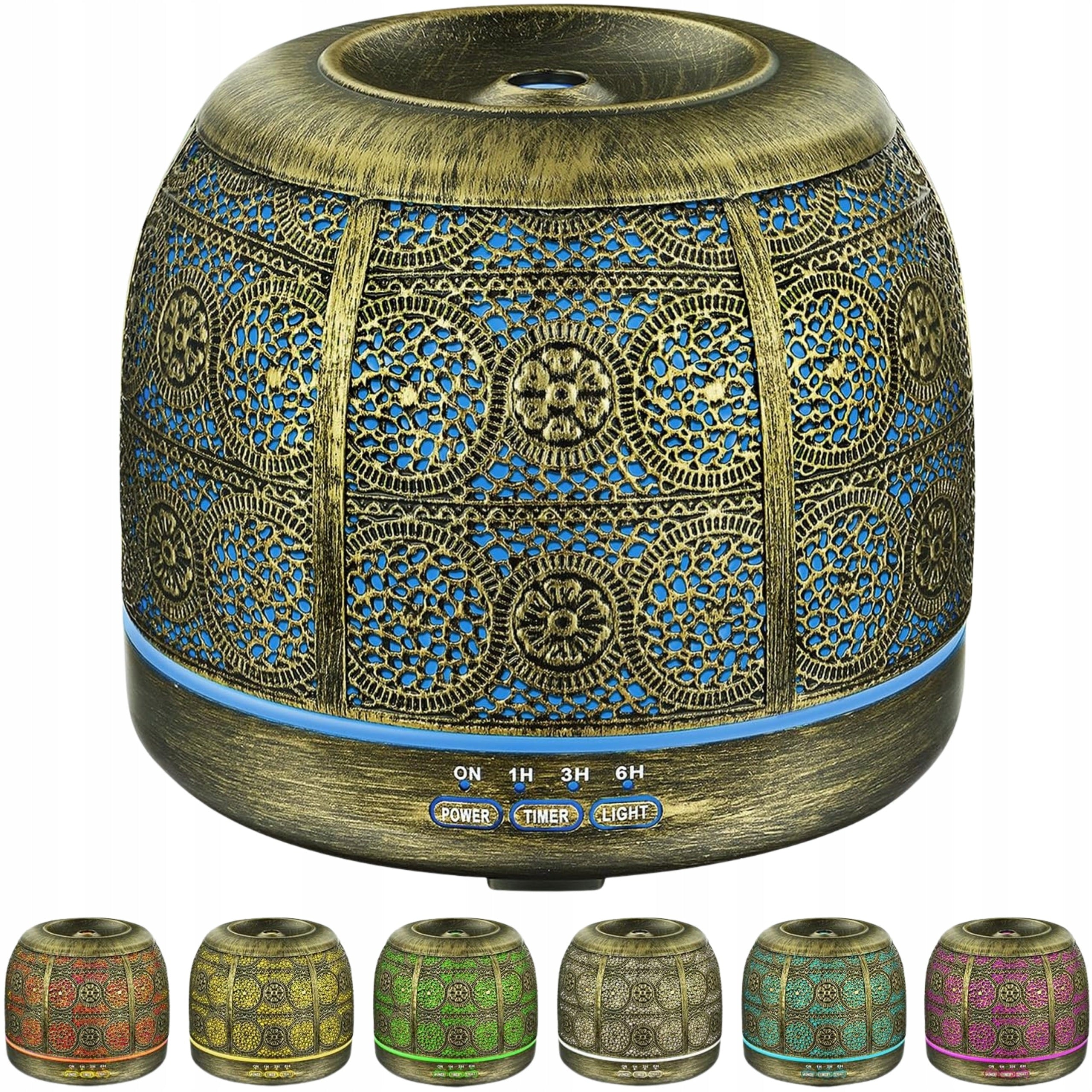 AROMA DIFFUSER SALKING 500ML ULTRASONIC LED 7 COLORS GOLD