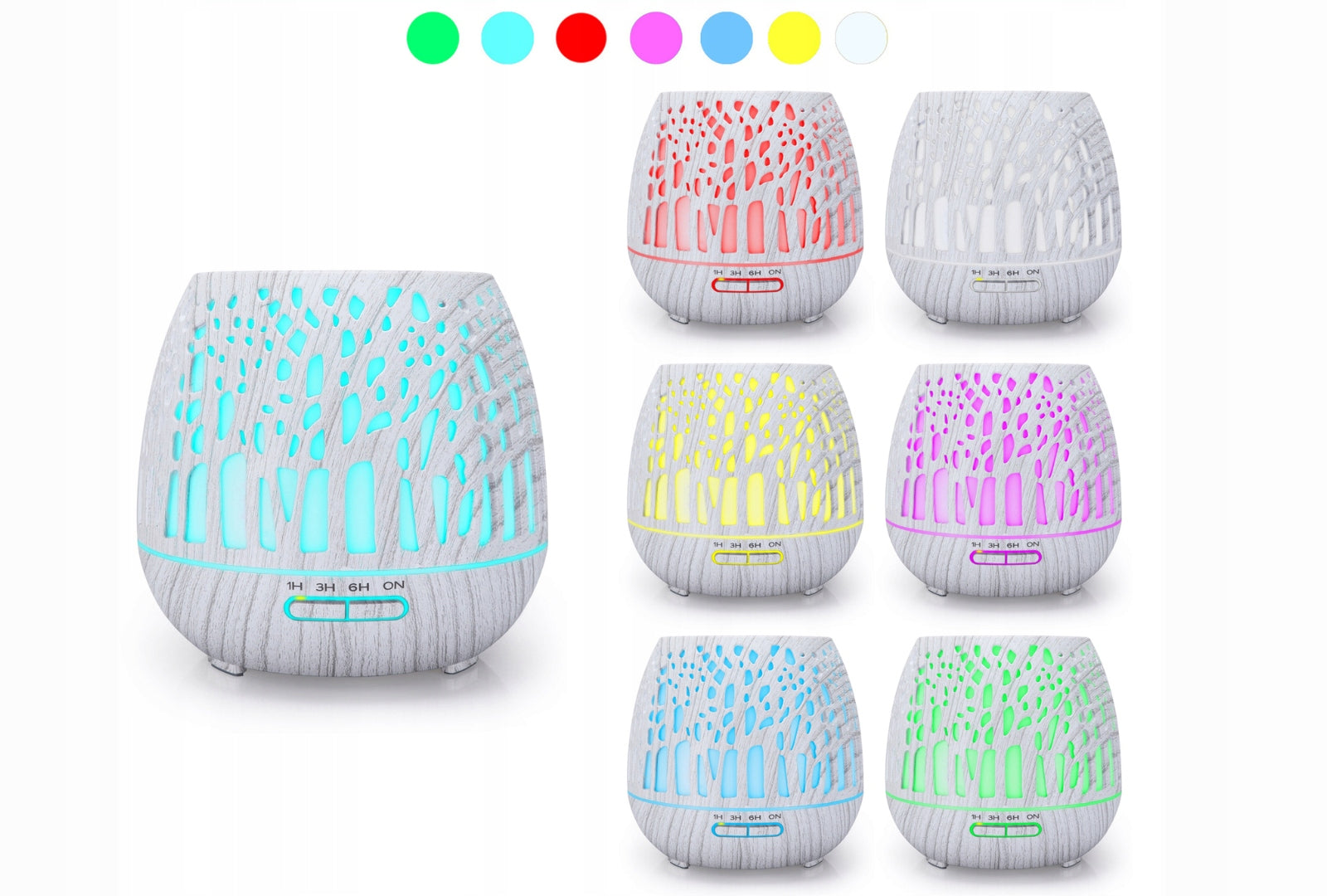 AROMA WOOD Ultrasonic Diffuser Aromatherapy Humidifier for Oils Medical device no