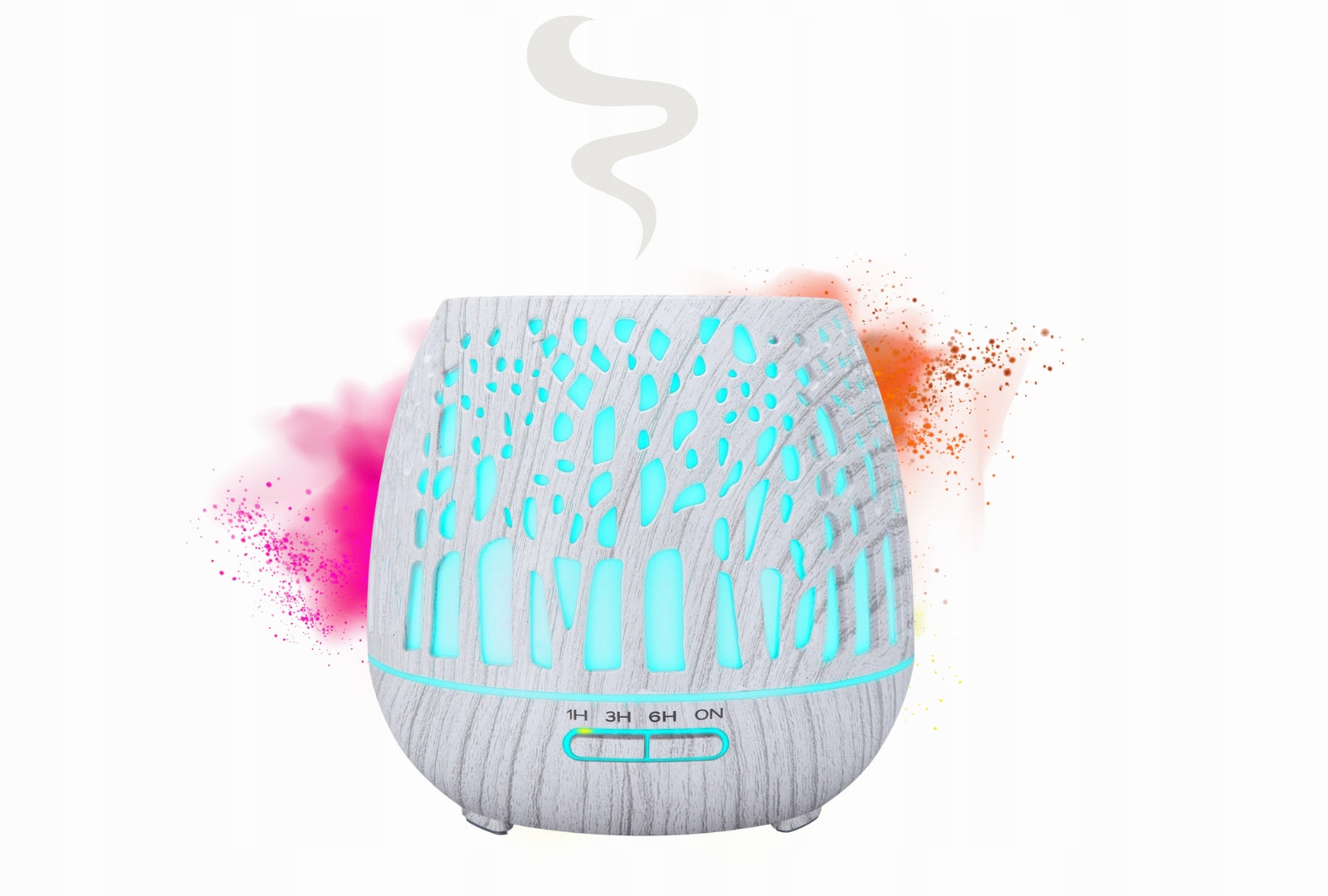 AROMA WOOD Ultrasonic Diffuser Aromatherapy Humidifier for Oils