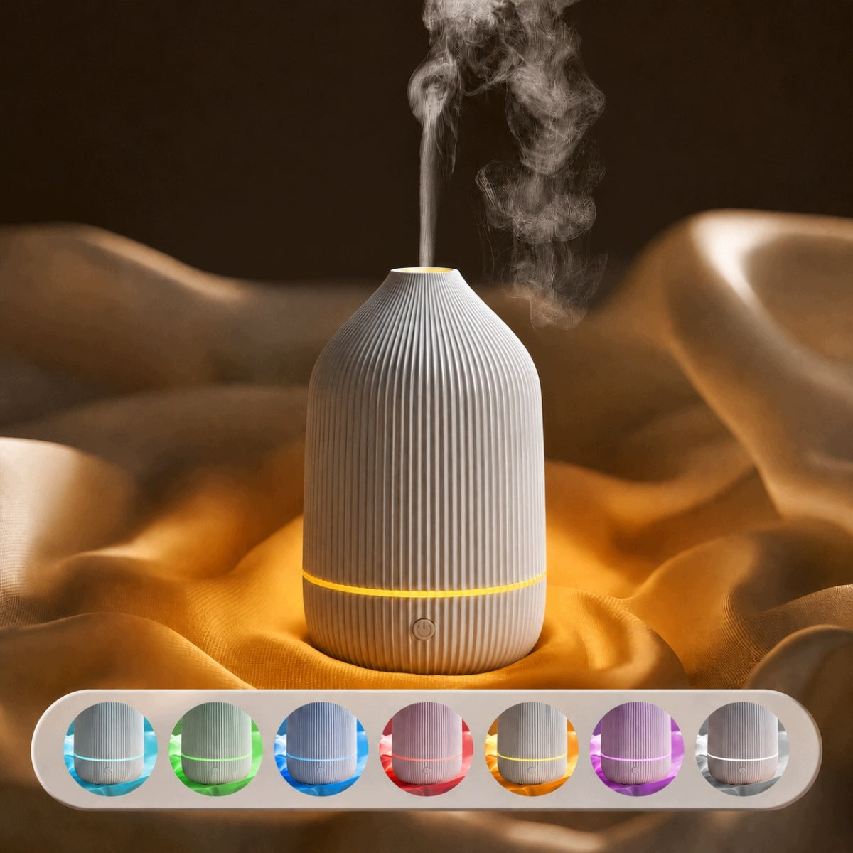 AROMATHERAPY DIFFUSER ULTRASONIC 100ML WHITE HUMIDIFIER RGB LED Brand no brand