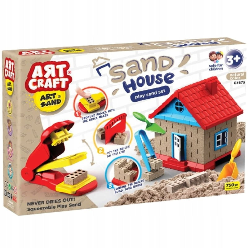 ART CRAFT Creative Kinetic Sand Kit with Accessories HOME BUILDING Brand no brand