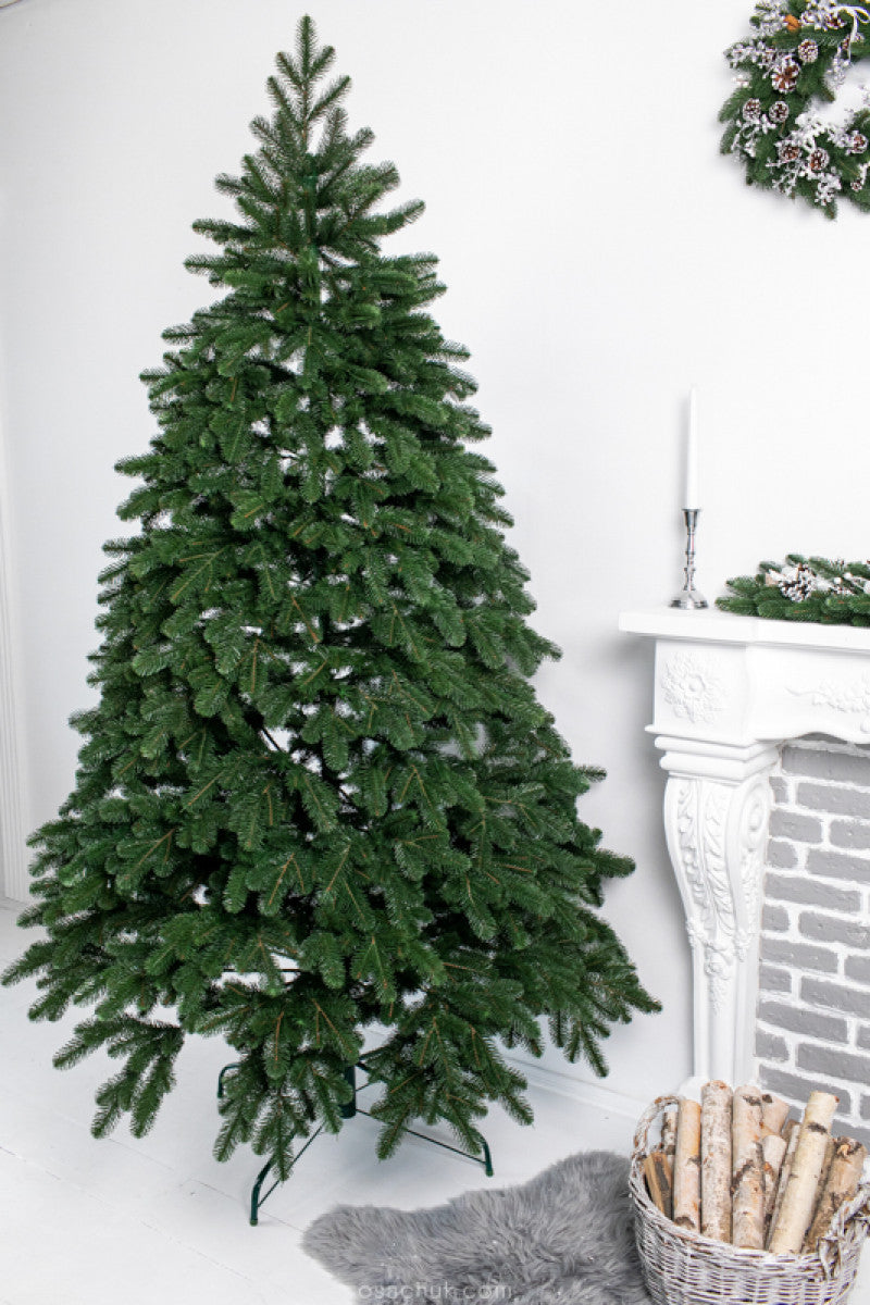 ARTIFICIAL CHRISTMAS TREE 100% PE SILICONE KOVALIVSKA 210 CM GREEN DENSE PREMIUM Packaging status original