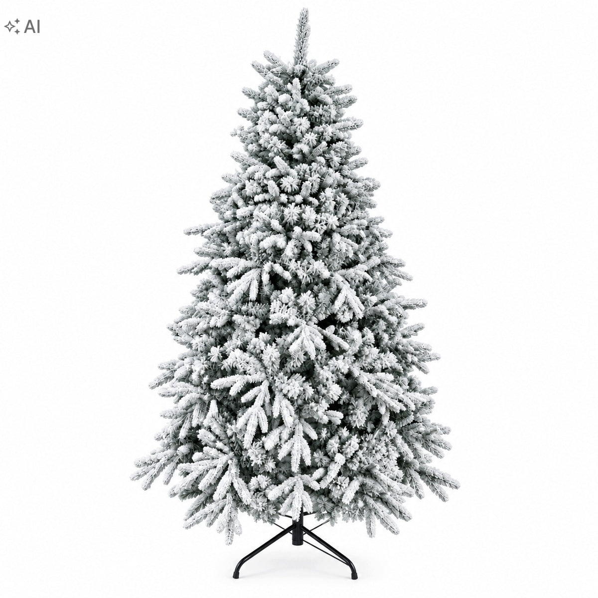 ARTIFICIAL CHRISTMAS TREE 220CM snow-covered dense spruce like alive + PREMIUM stand Packaging status original