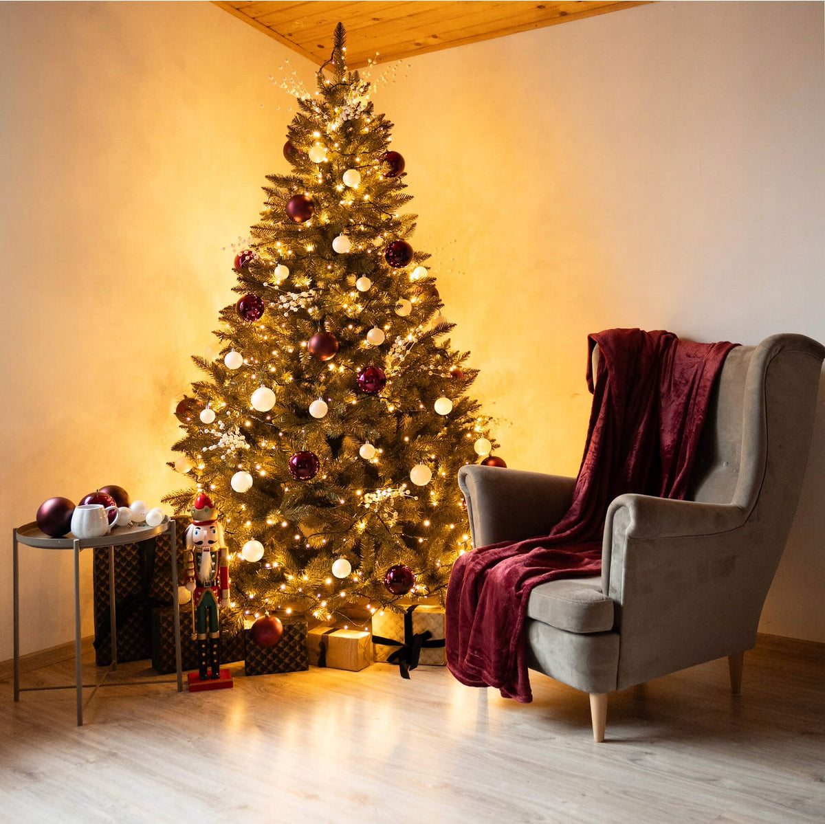 ARTIFICIAL CHRISTMAS TREE 220cm CAUCASIAN SPRUCE BEAUTIFUL ROYAL TREES PREMIUM STAND Brand Springos