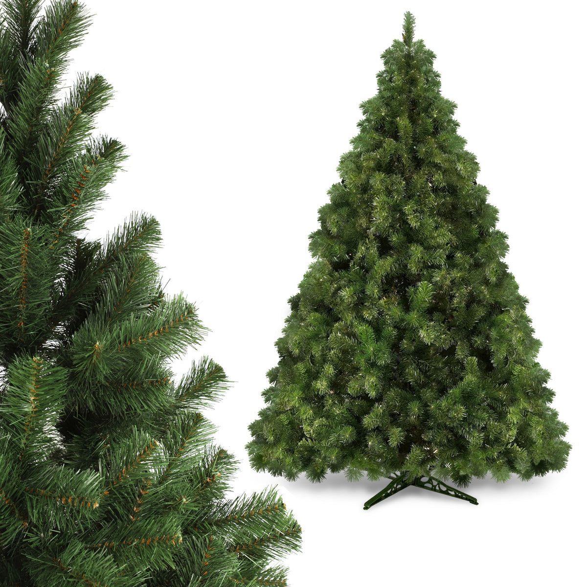 ARTIFICIAL CHRISTMAS TREE AS LIVE 180 cm FIR DENSE BEAUTY CHRISTMAS TREE PREMIUM STAND