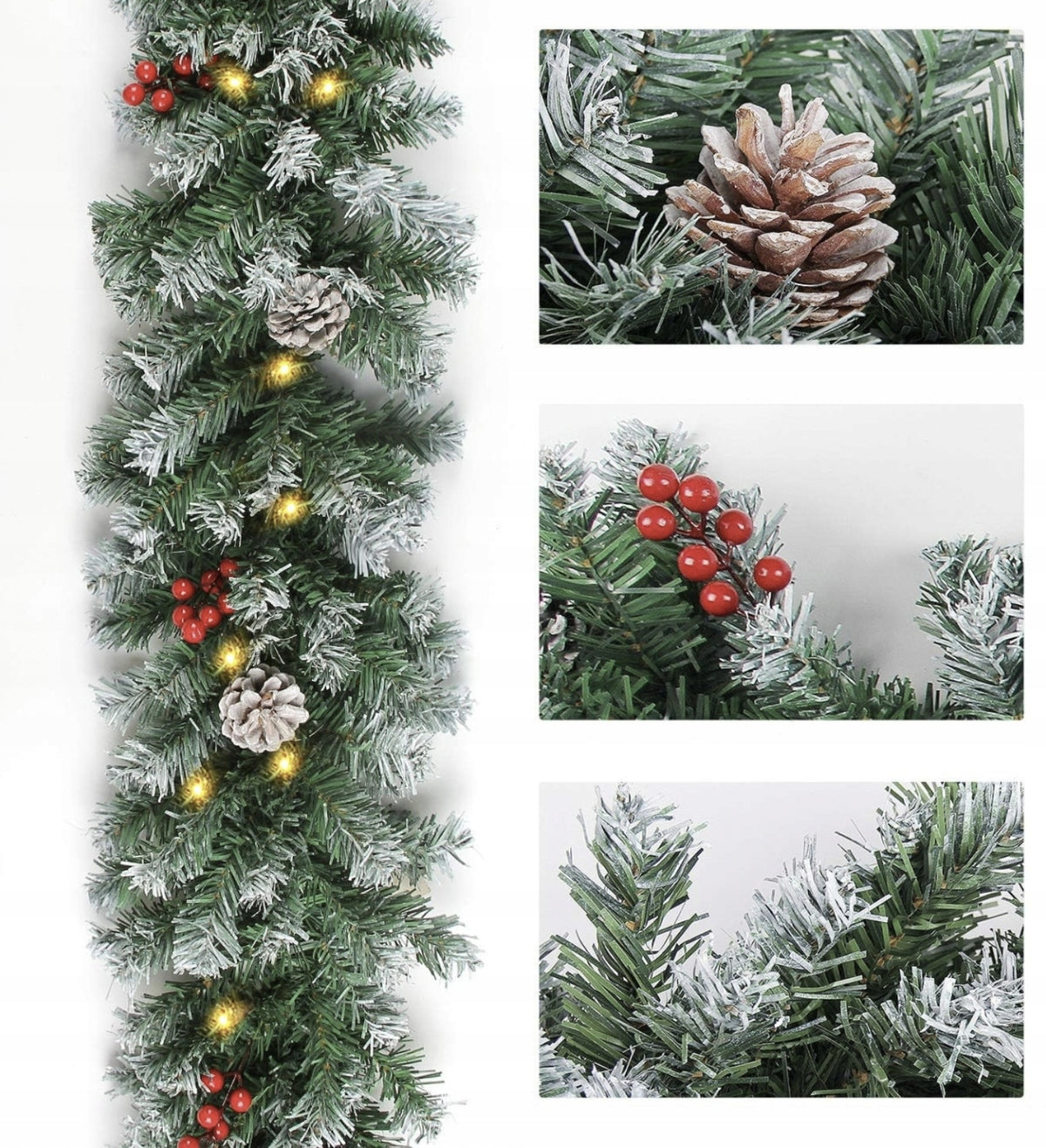 ARTIFICIAL CHRISTMAS TREE GARLAND ORNAMENT CHRISTMAS CHAIN 2,7M Brand Aga