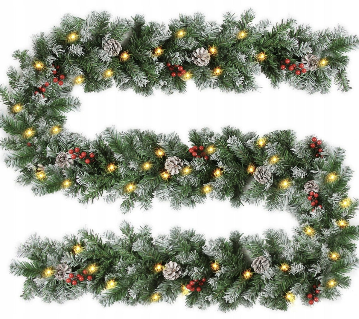 ARTIFICIAL CHRISTMAS TREE GARLAND ORNAMENT CHRISTMAS CHAIN 2,7M