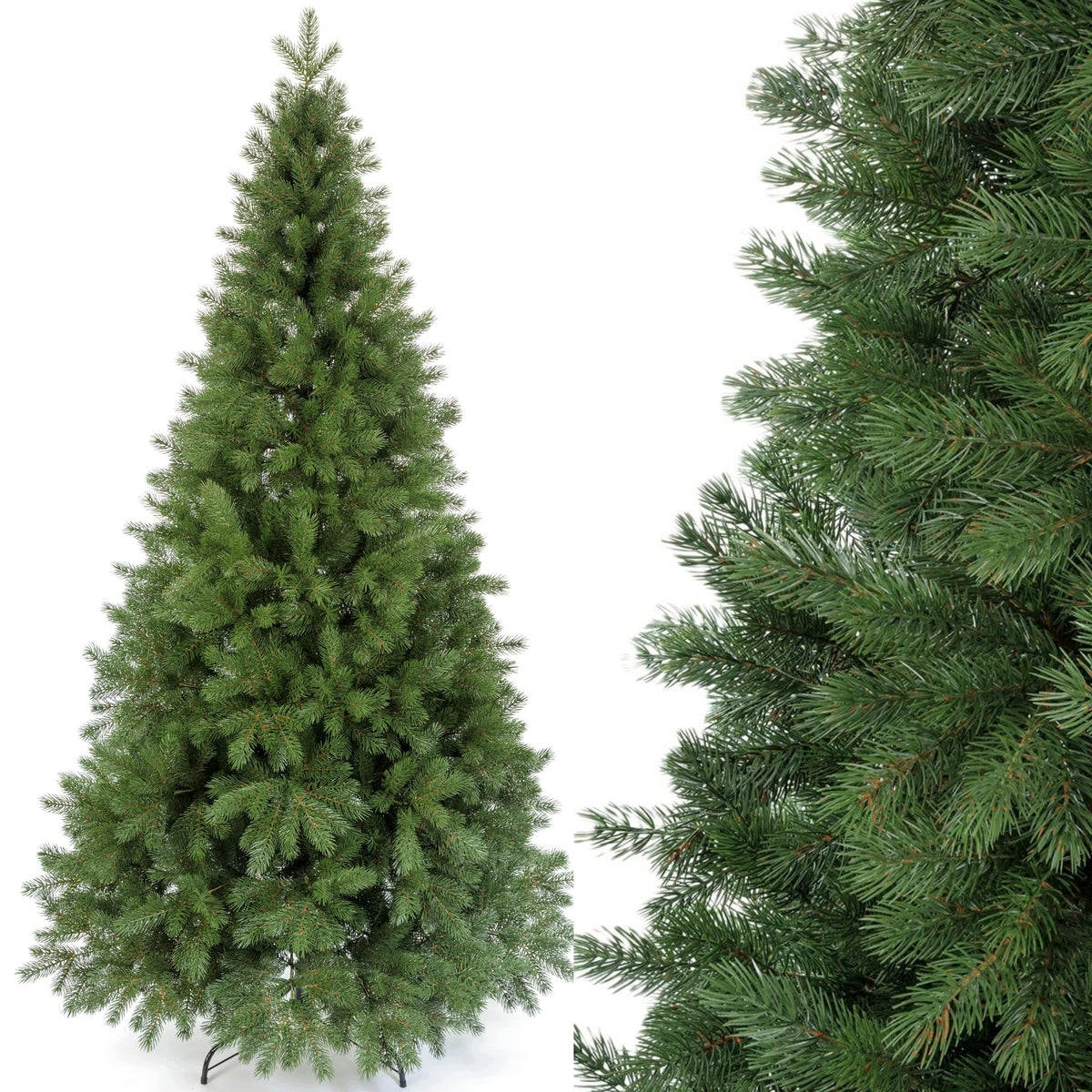 ARTIFICIAL CHRISTMAS TREE, GREEN, 220 cm, FULL PE, 100% SILICONE, REALISTIC LOOK