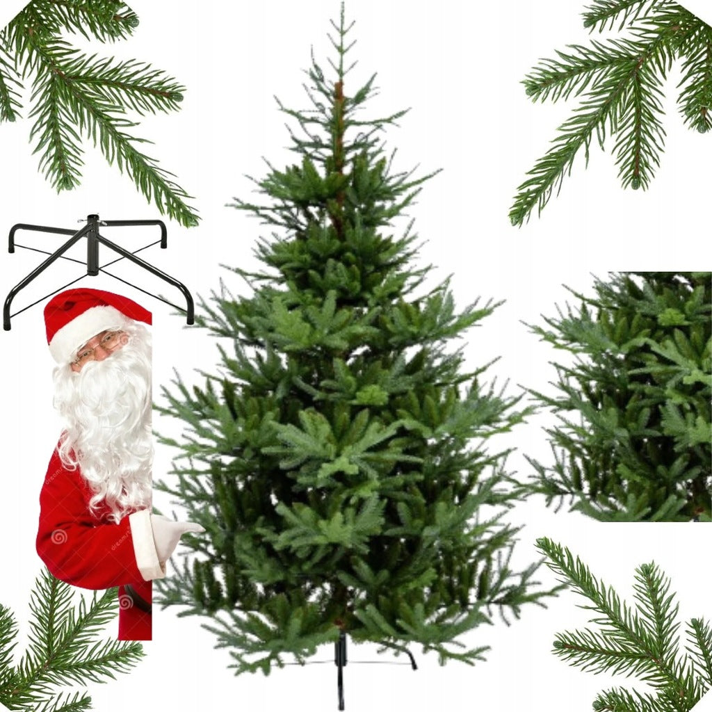 ARTIFICIAL CHRISTMAS TREE LIKE A LIVING NATURAL LOOK DENSE + STAND 210CM