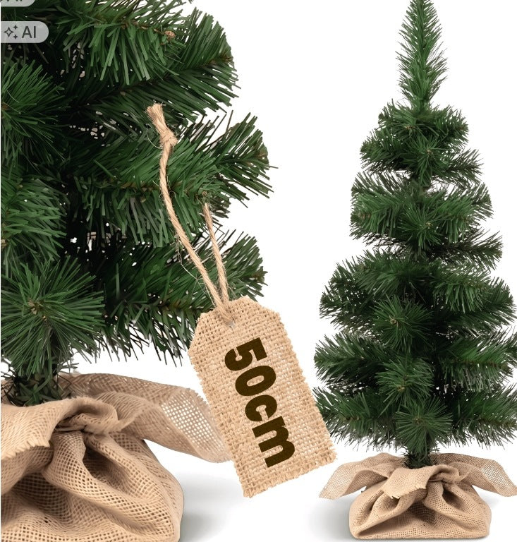 ARTIFICIAL CHRISTMAS TREE LIKE A LIVING SMALL SNOW-COVERED CHRISTMAS TREE FOR DESK 50 CM