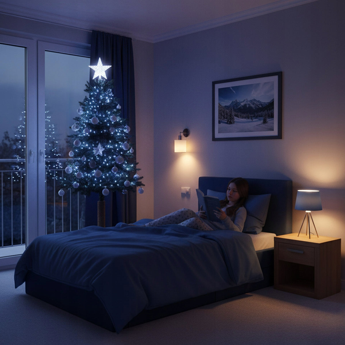 ARTIFICIAL CHRISTMAS TREE ON THE TRUNK 160cm PE like Real BEAUTIFUL DELUX SPRUCE +FREEBIE Packaging status original