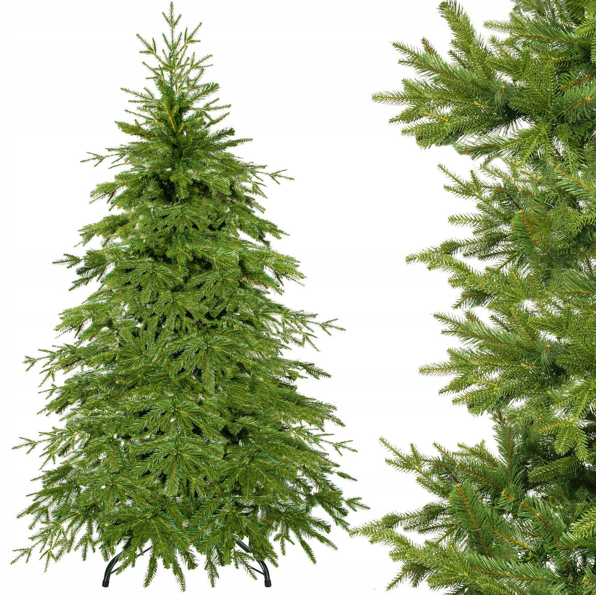 ARTIFICIAL CHRISTMAS TREE PE CAUCASIAN SPRUCE DENSE AS REAL PREMIUM 180cm
