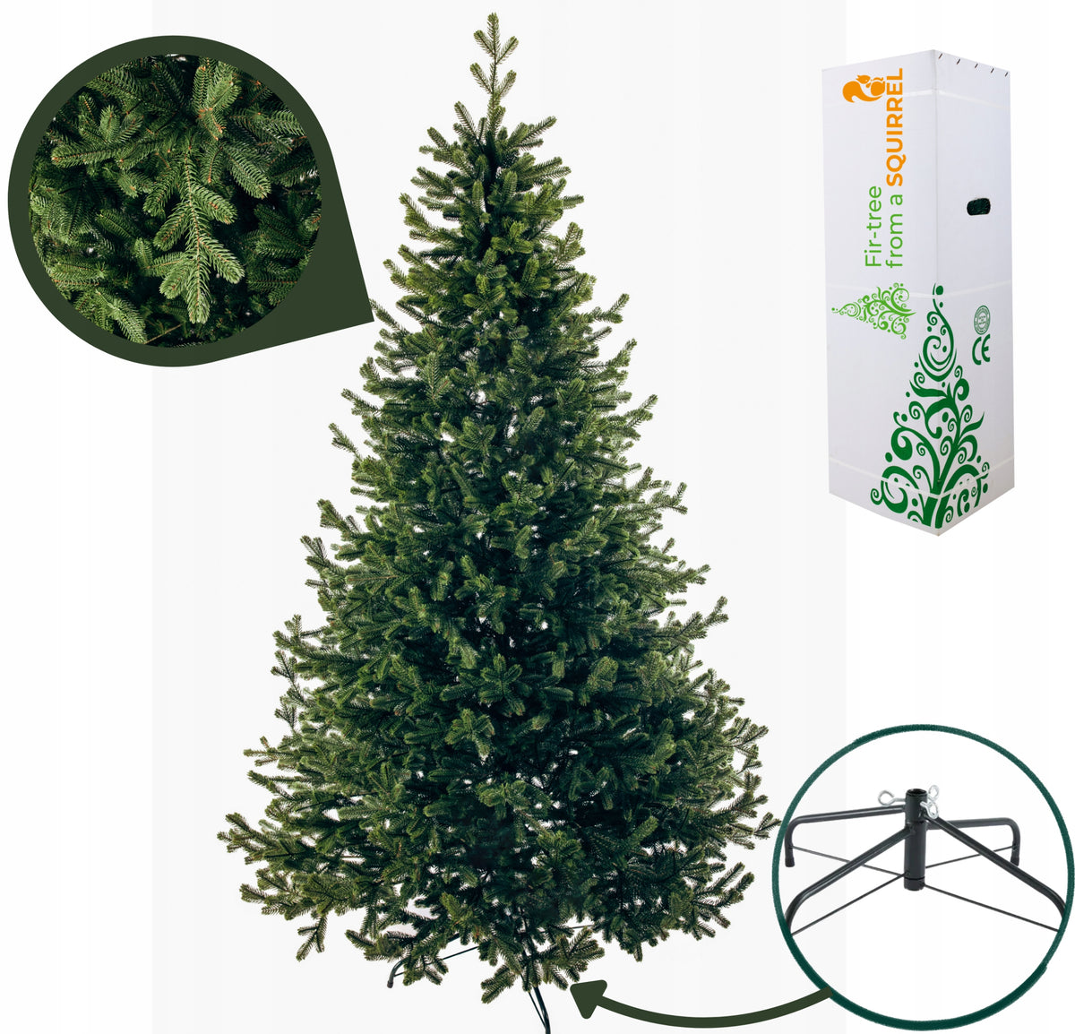 ARTIFICIAL CHRISTMAS TREE PE VIENNESE SPRUCE 230 CM 100% PE, REALISTIC, DENSE
