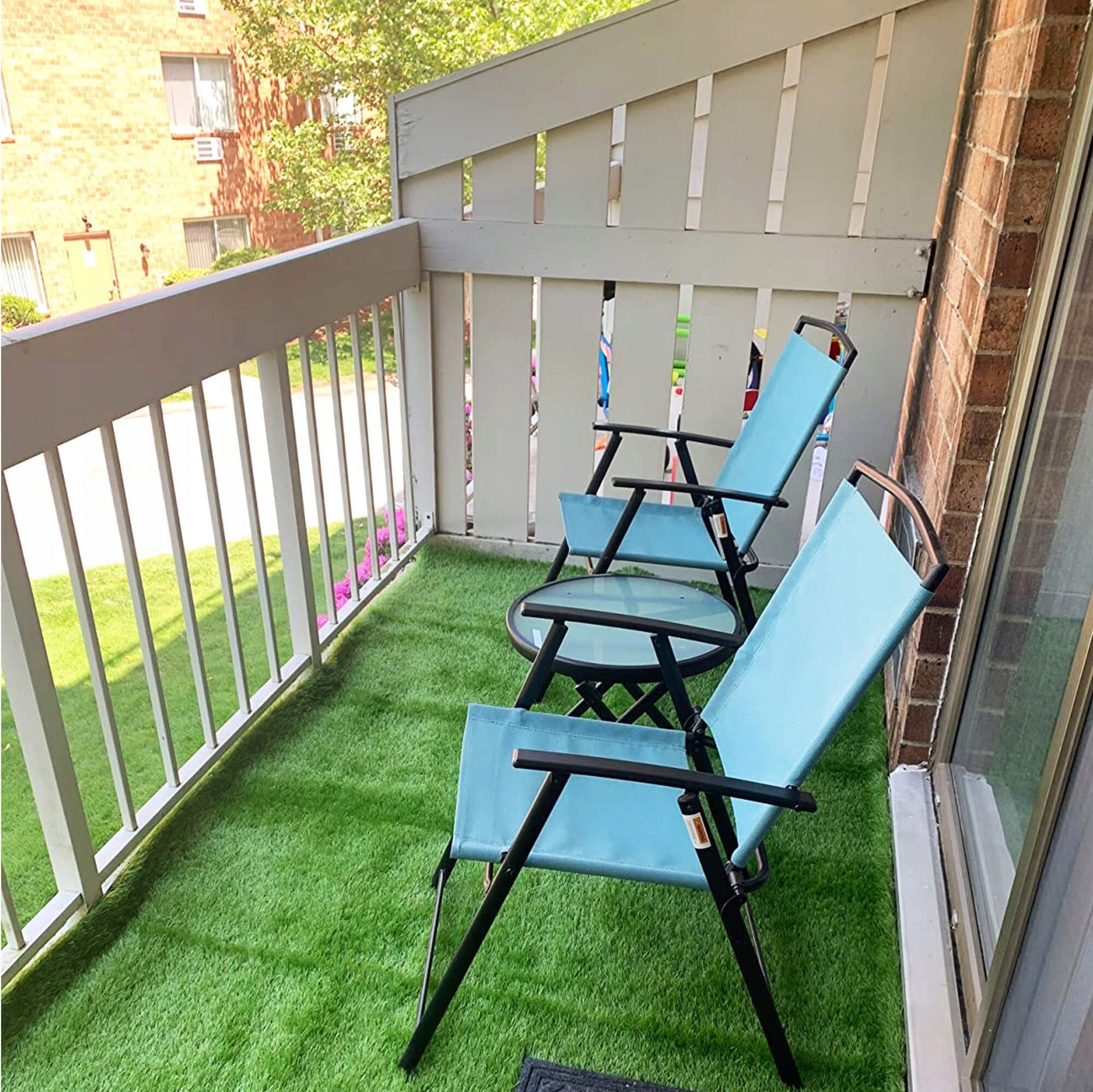 ARTIFICIAL GRASS 20mm GREEN CARPET WITH ROLL 4m x 1mb. BALCONY TERRACE GARDEN Packaging status original