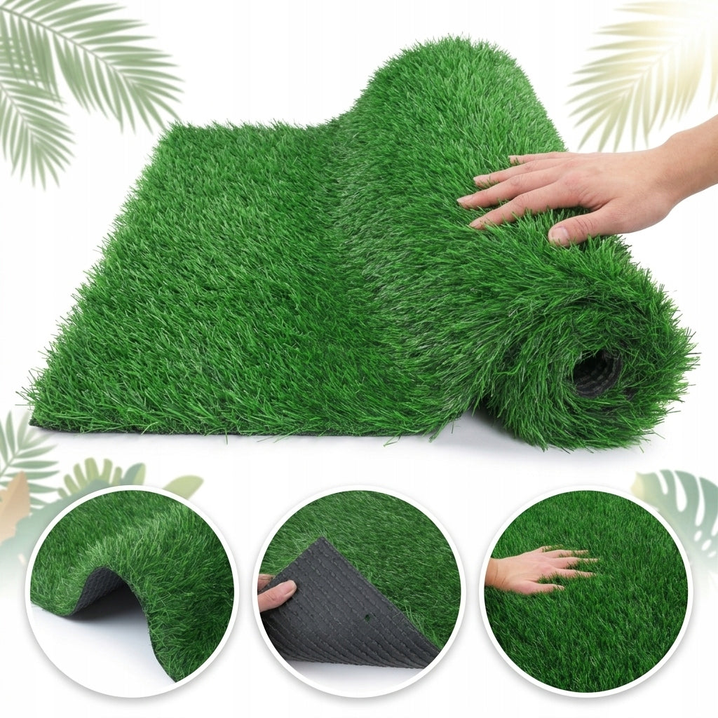 ARTIFICIAL GRASS 4M DENSE HIGH 30MM IDEAL FOR BALCONY TERRACE GARDEN