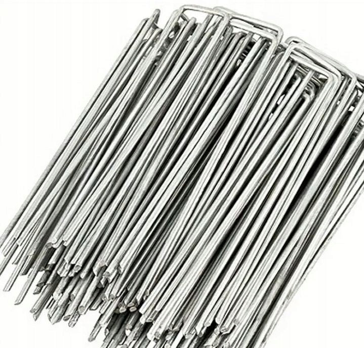ARTIFICIAL GRASS ANCHOR PINS ATTACHMENT 40 PCS BG&B silver color