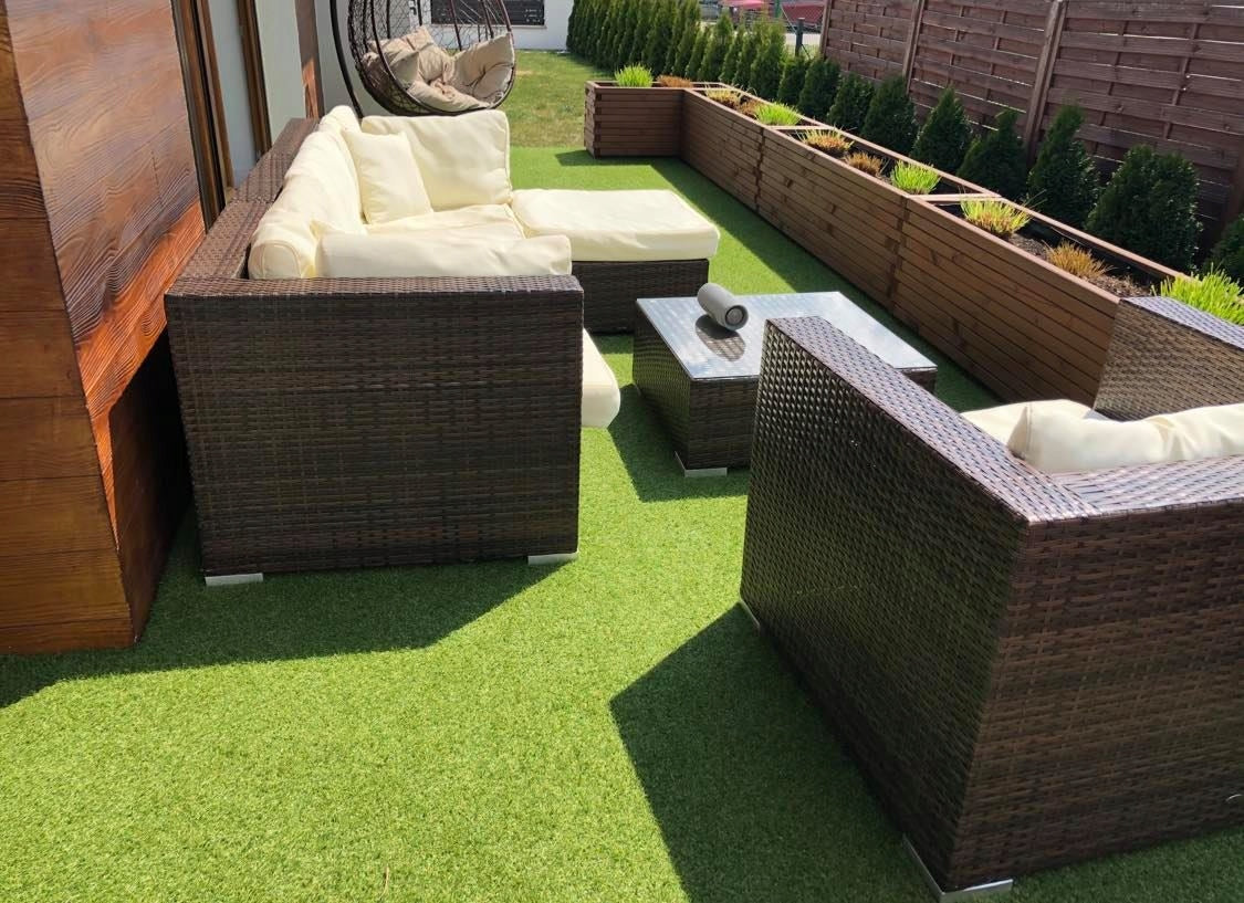 ARTIFICIAL GRASS CARPET 700x400cm GREEN INTENS VERDE FIELD GARDEN Width 4 m