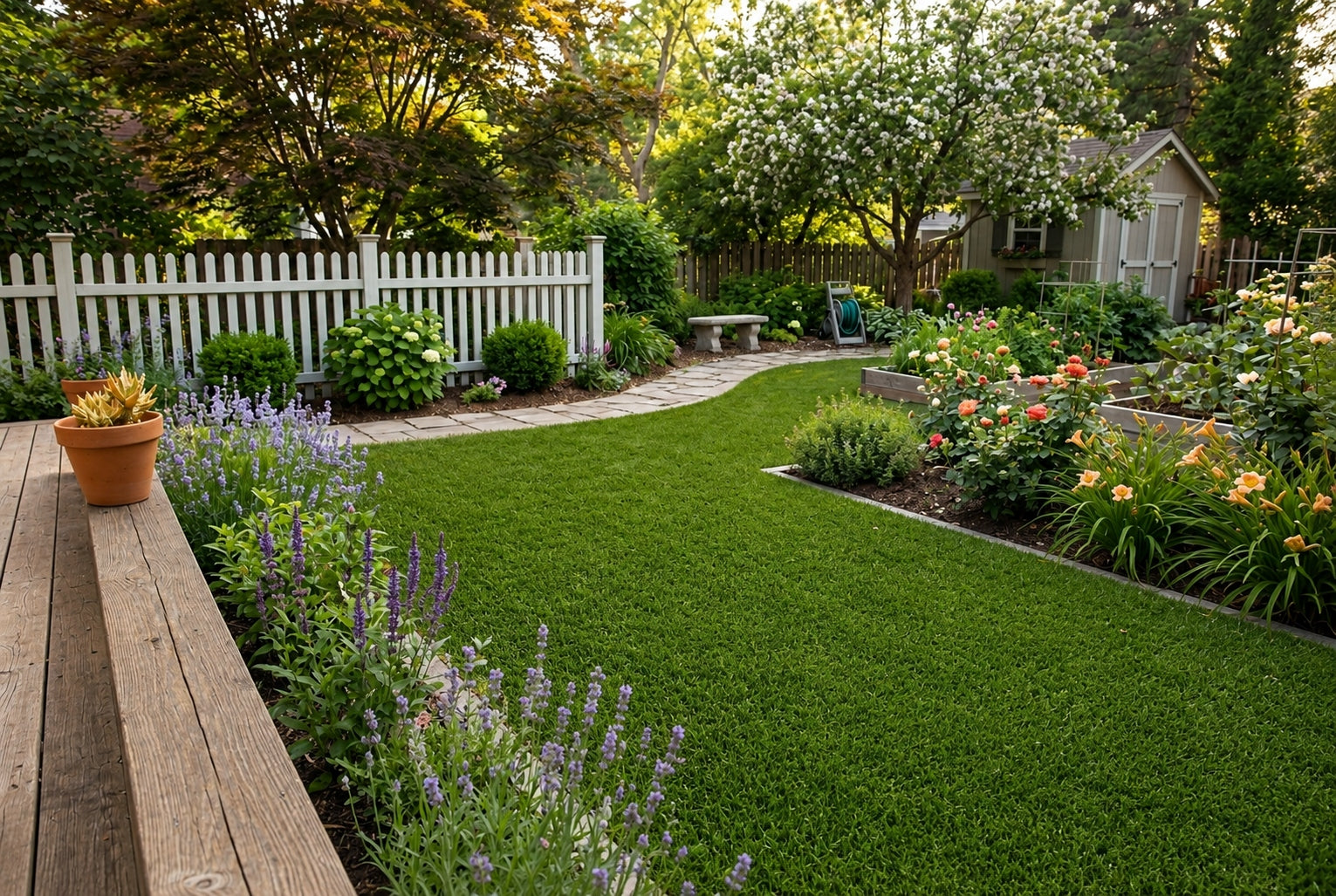 ARTIFICIAL GRASS FOR GARDEN WIDTH 3m TO SIZE WITH ROLL GREEN LAGUNA 37mm Number of m² offered 1 m²