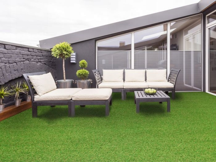 ARTIFICIAL GRASS TERRACE BALCONY GARDEN PITCH WIDTH 200CM 2M GREEN Packaging status original