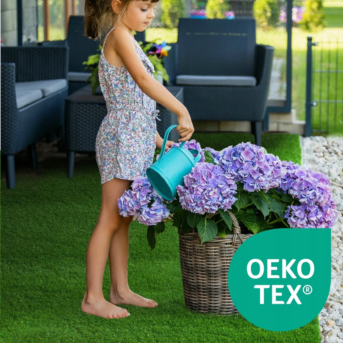 ARTIFICIAL GRASS for Balcony 4m Thick THICK Premium 5cm 50mm OEKOTEX Certificate Manufacturer code 200497