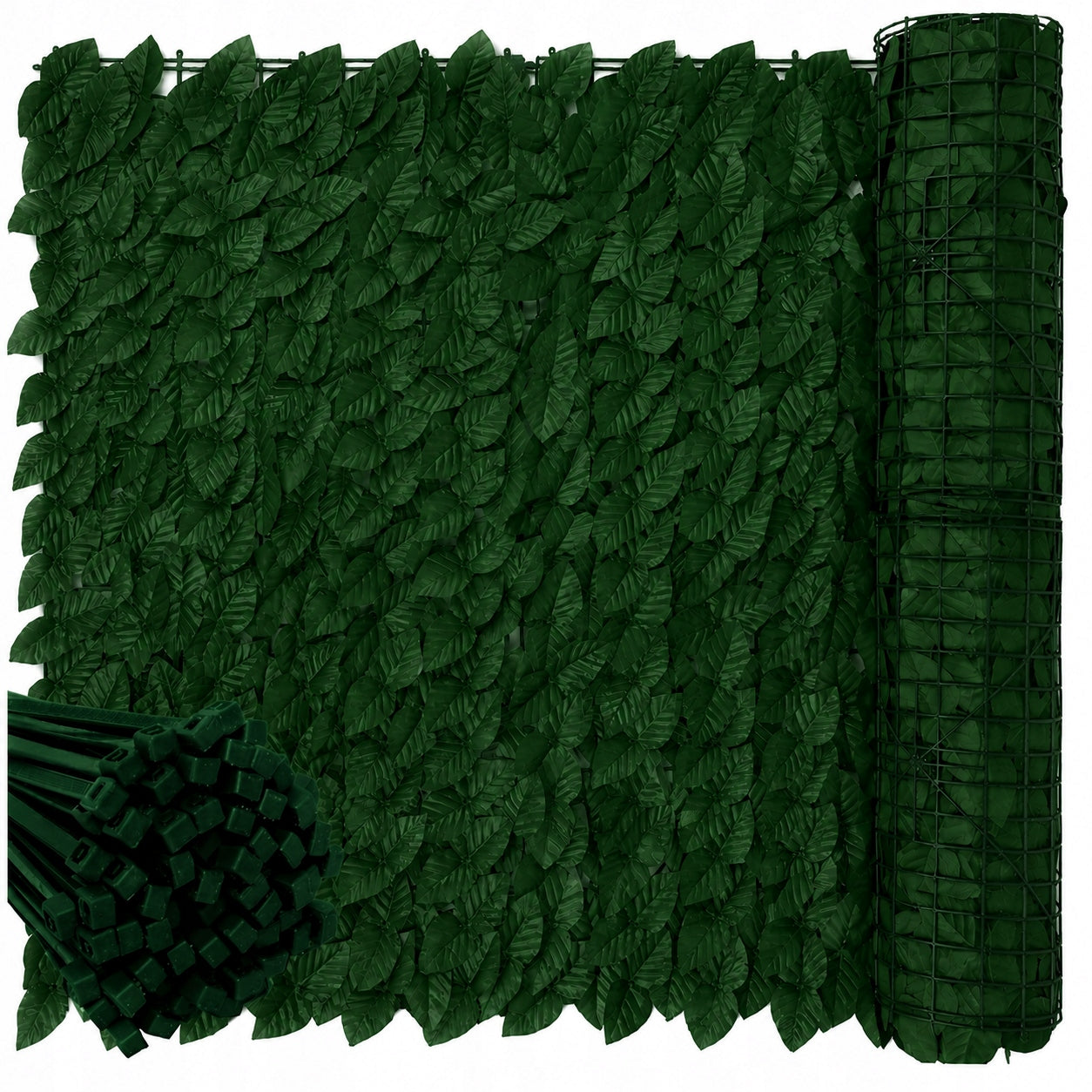 ARTIFICIAL HEDGE IVY for fence balcony wall 3x1m Masking Mesh