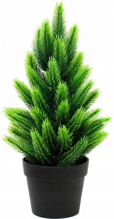 ARTIFICIAL TREE PINE FIR SILICONE LED CHRISTMAS TREE 30CM IN BLACK POT Packaging status original