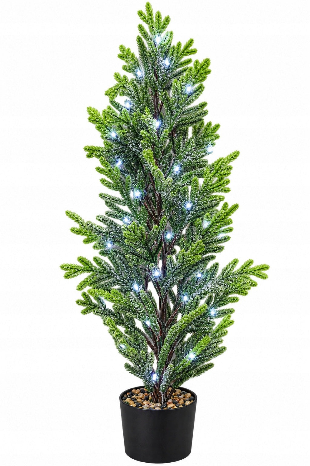 ARTIFICIAL TREE SPRUCE SILICONE CHRISTMAS TREE SNOW-COVERED LED 70 CM IN POT Manufacturer code Drzewko Sztuczne ośnieżone Choinka