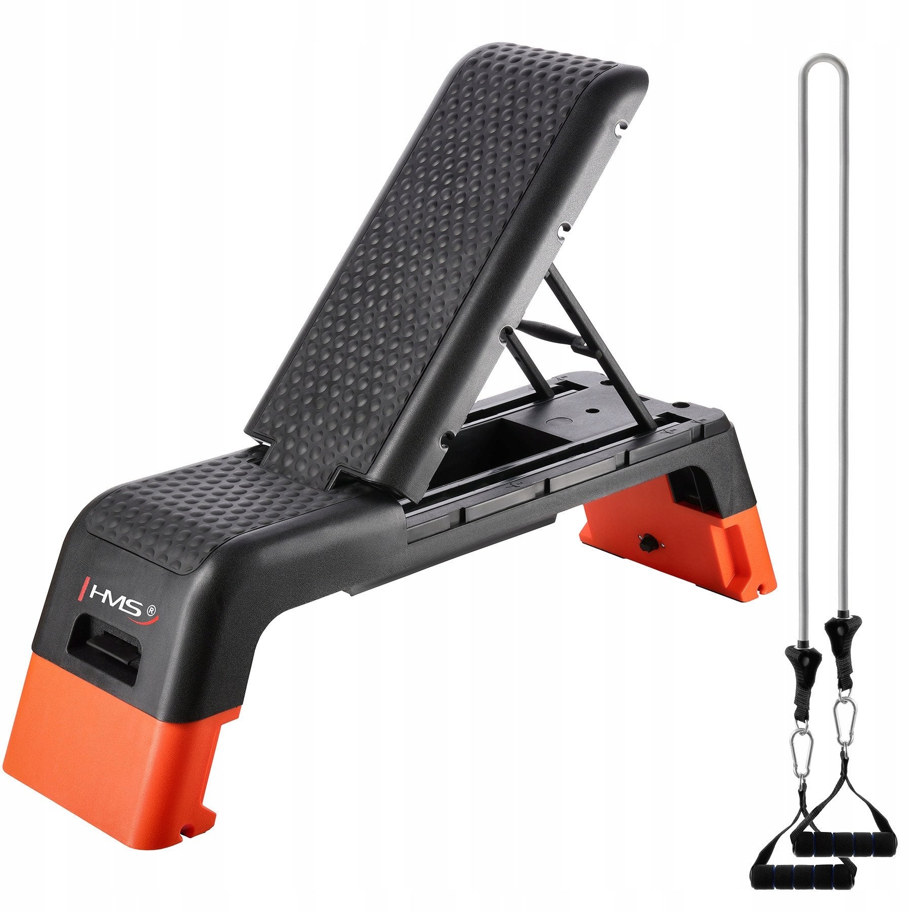 AS009 PRO STEP FOR AEROBICS ADJUSTABLE WITH COMMERCIAL BENCH FUNCTION HMS